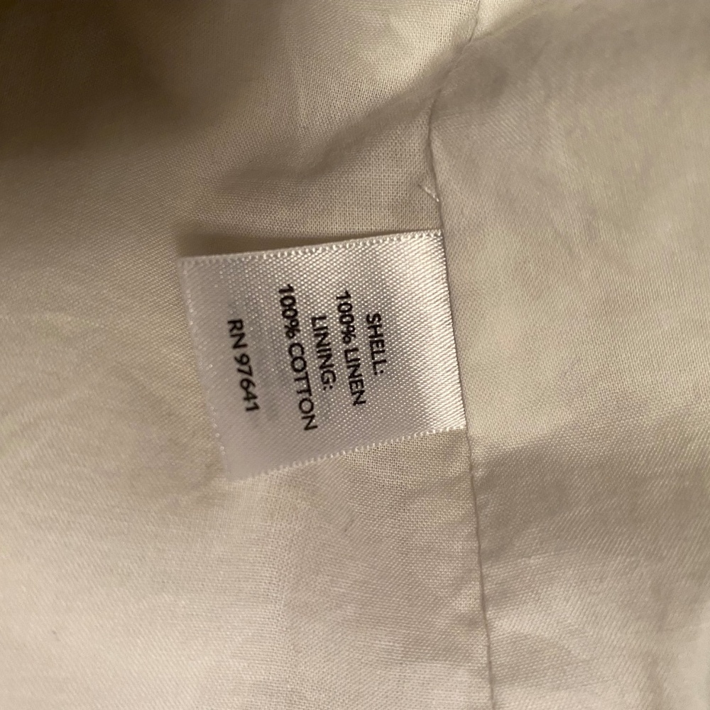 J. Jill white sleeveless linen short dress with pockets - Picture 4 of 4